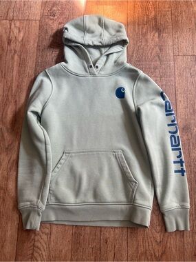 Women’s light blue Carhartt Hooded Sweatshirt
